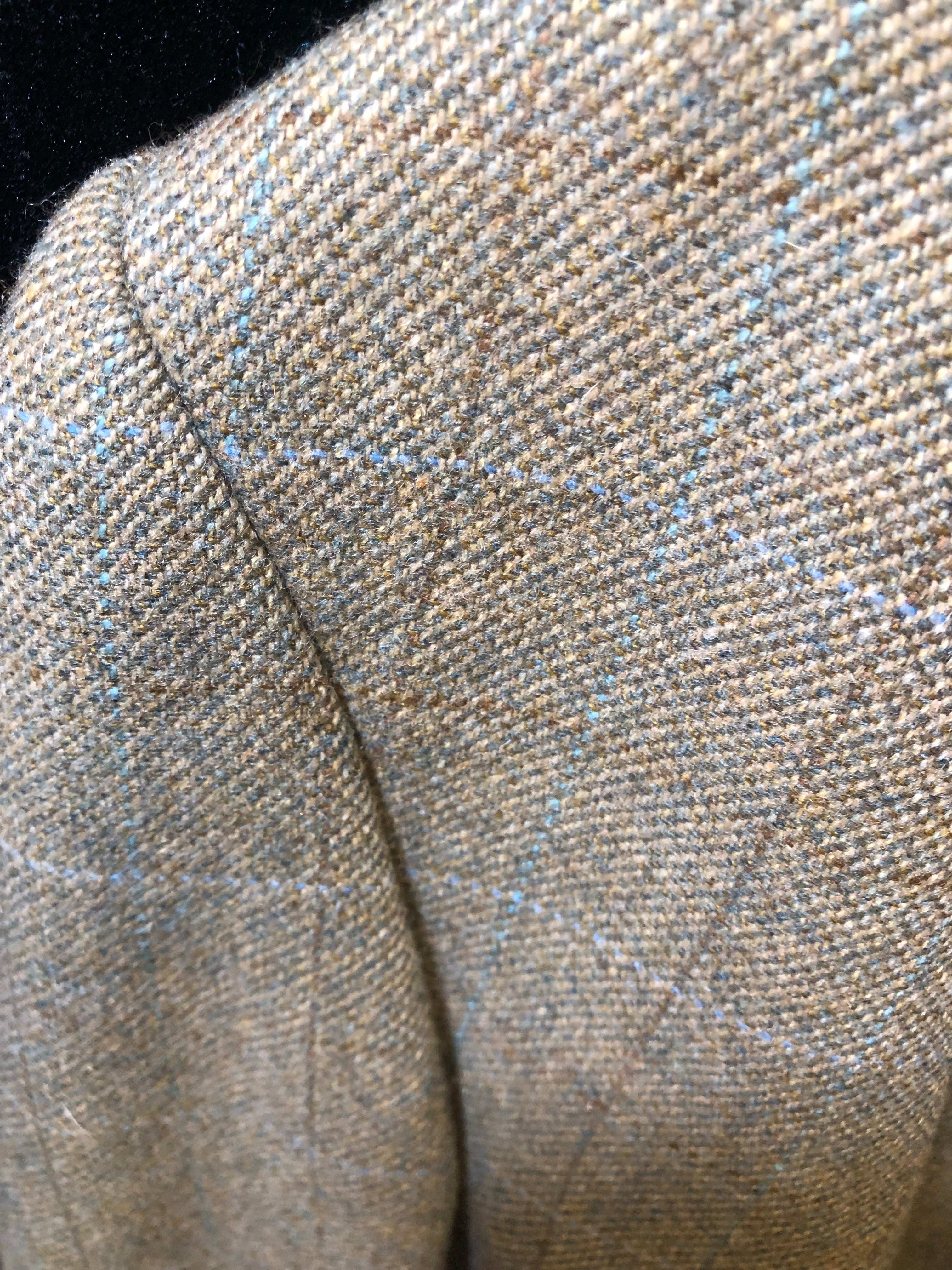 Alexander James Olive w/ Brn and Blue Cubbing Coat