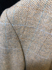 Alexander James Olive w/ Brn and Blue Cubbing Coat