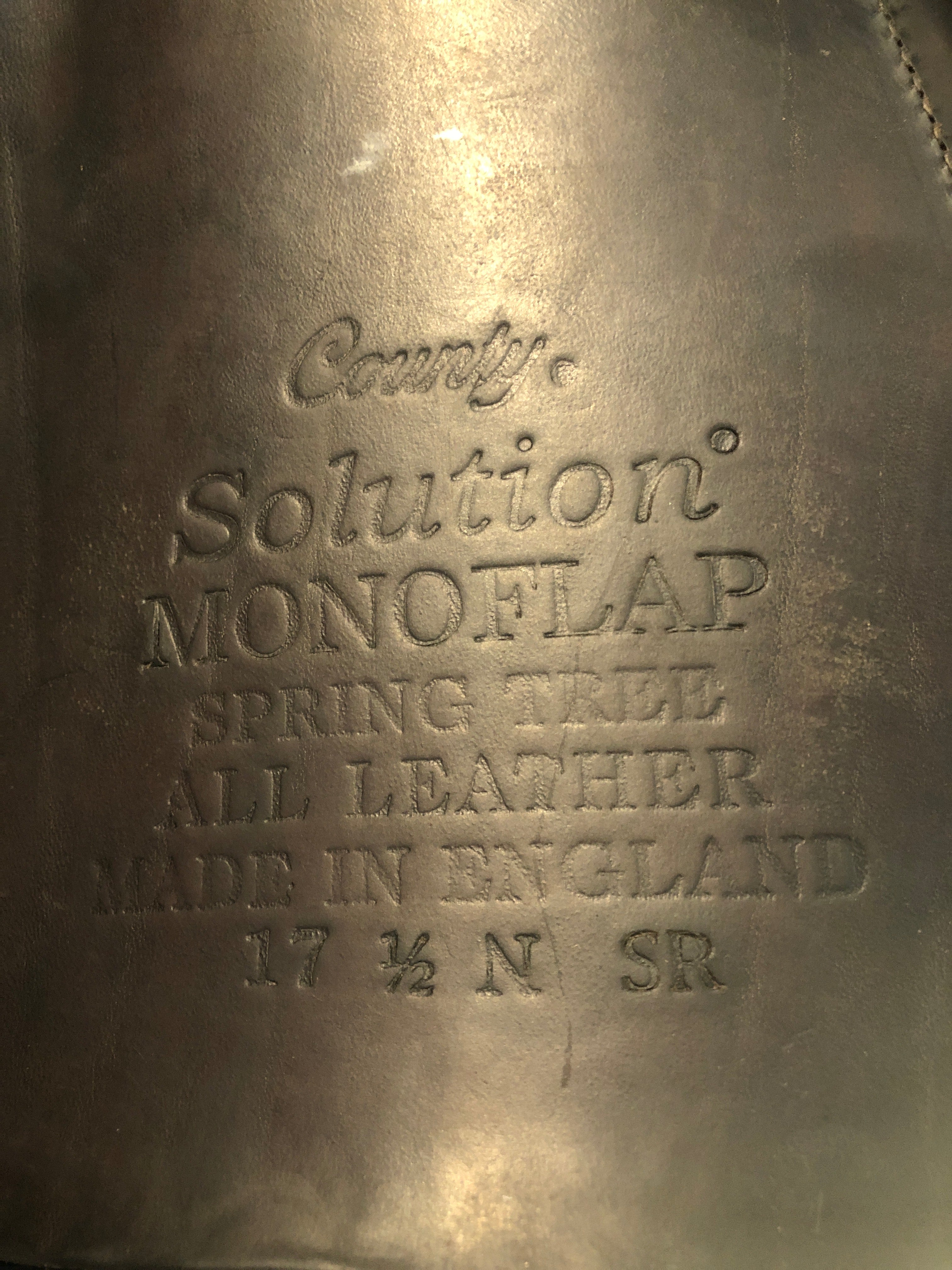 17.5" County Solution 2017 Monoflap Saddle