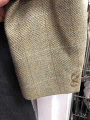 Alexander James Olive w/ Brn and Blue Cubbing Coat