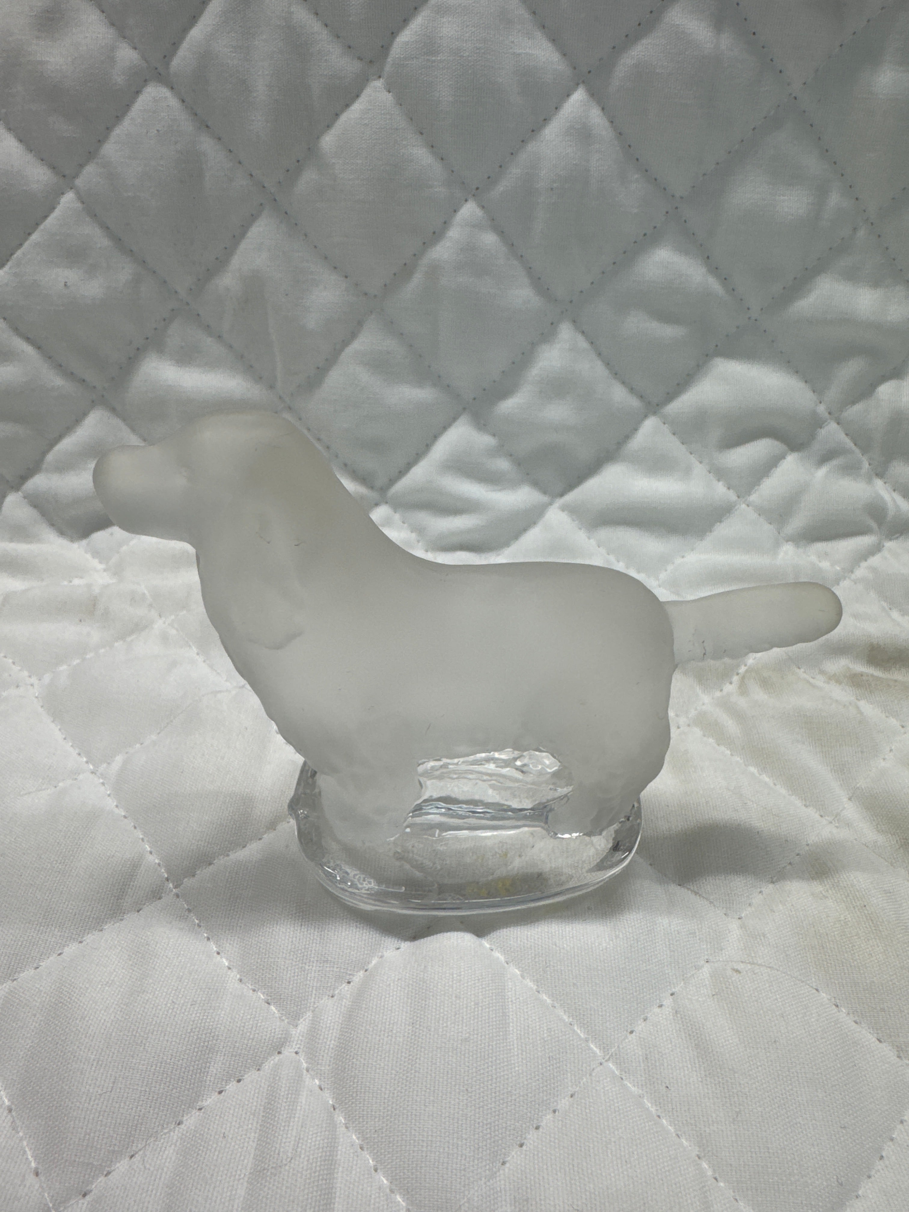 Lalique Glass Retriever Figurine