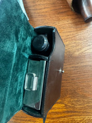 Ladies' Sandwich Leather Case w/ Flask