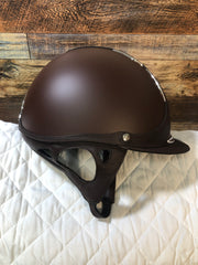 Galaxy Helment - Brown Matte - Brn Trim - Reg Brim **