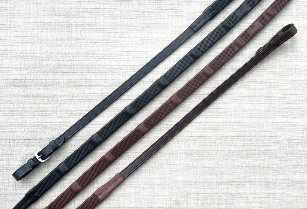 Red Barn Bump Grip Reins 5/8