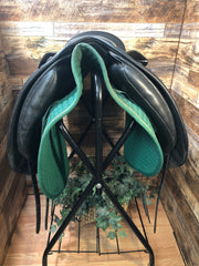 18.5" Hastilow Cob Dressage Saddle (2023) Blk/Brn/ Amber Pip