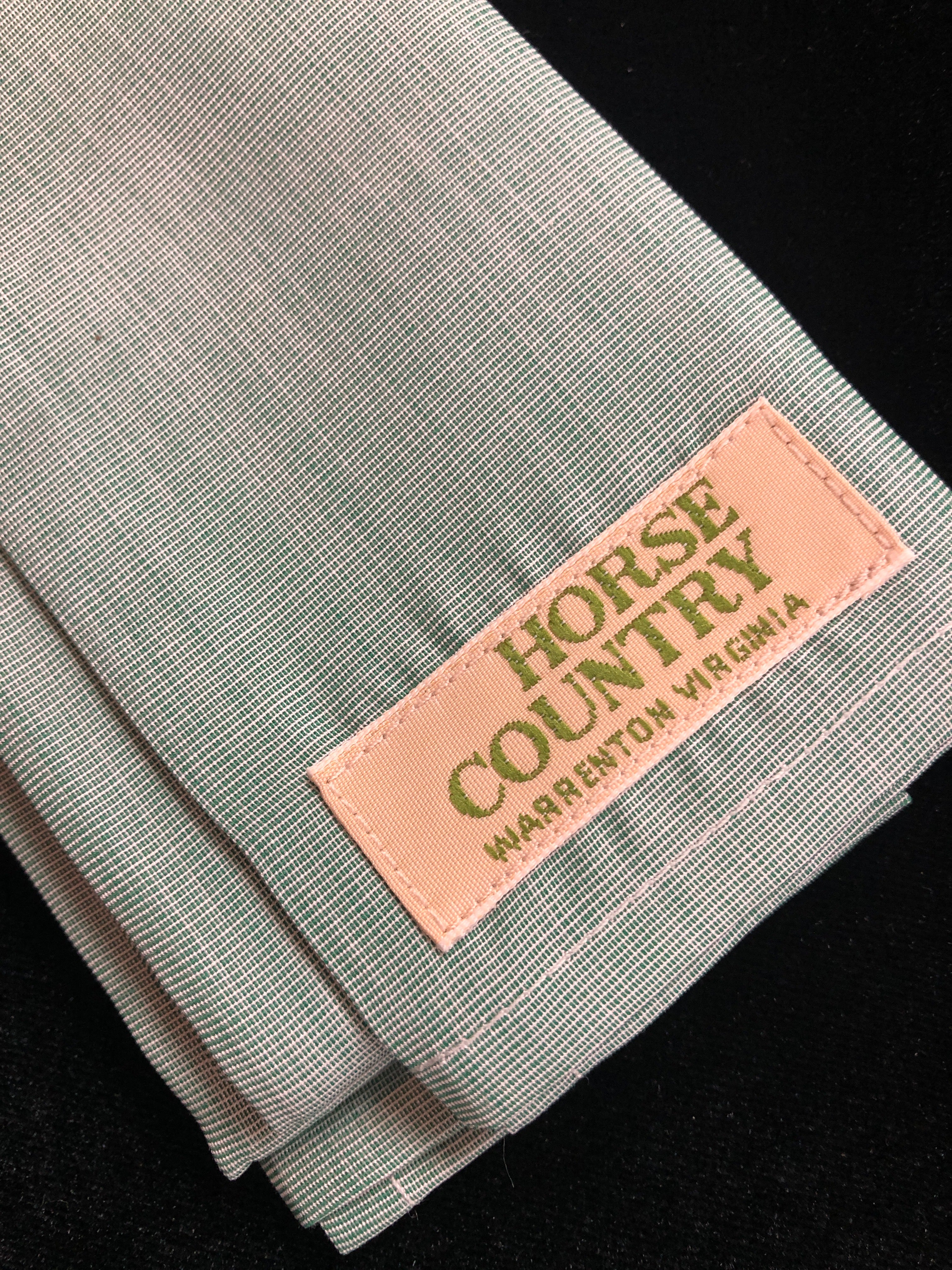 Horse Country Stock Tie Green
