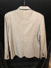 Graty Check Hacking Jacket blue n black accecnts