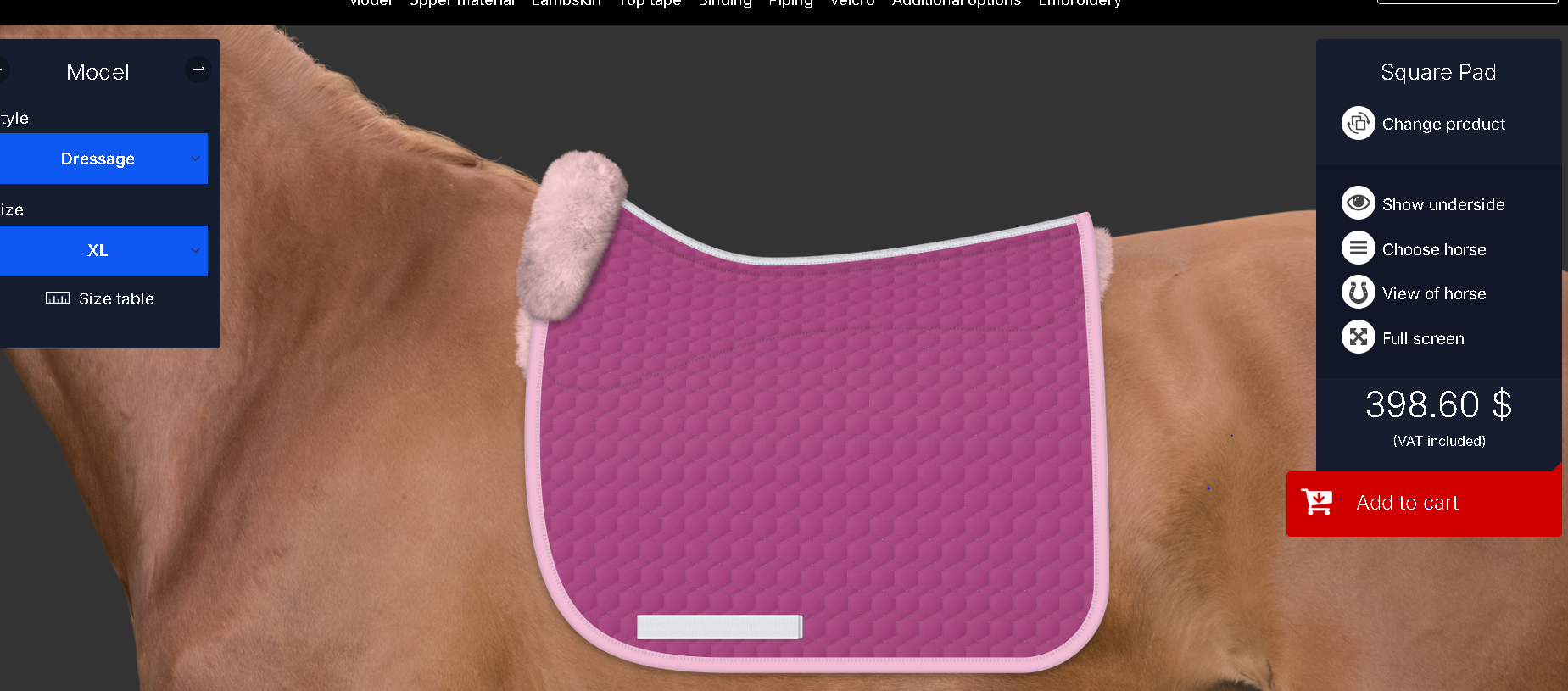 **Mattes Custom Dressage Square NWT