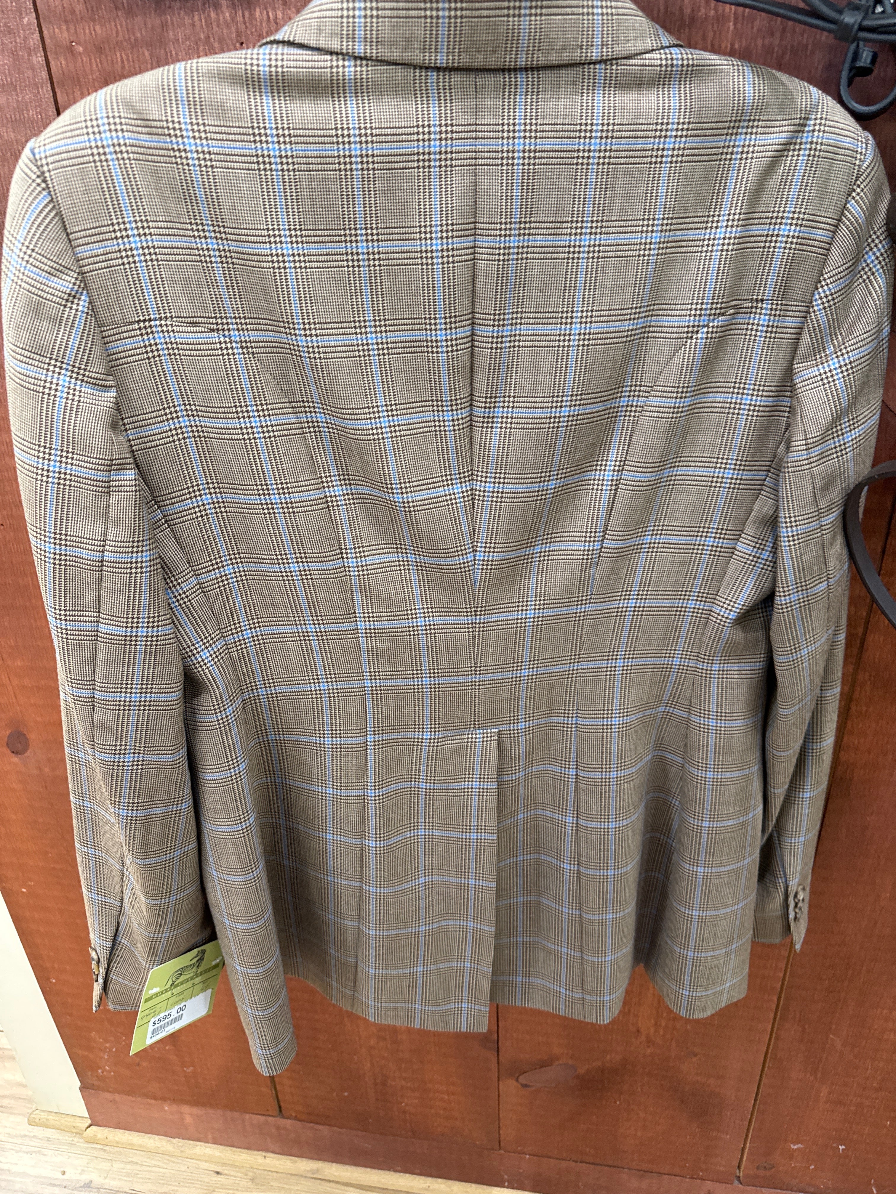 Horse Country Cubbing Coat- Glen Plaid Brown/Blue