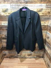 Gray Pinstrip Hunt Coat - On Course 24R