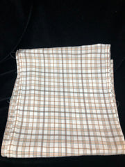 Stock Tie Tan Plaid 4 Fold