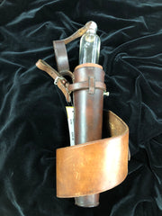 Gentleman's Flask and Leather Case
