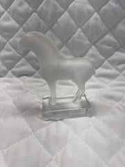 Lalique Glass Horse Figurine- Small