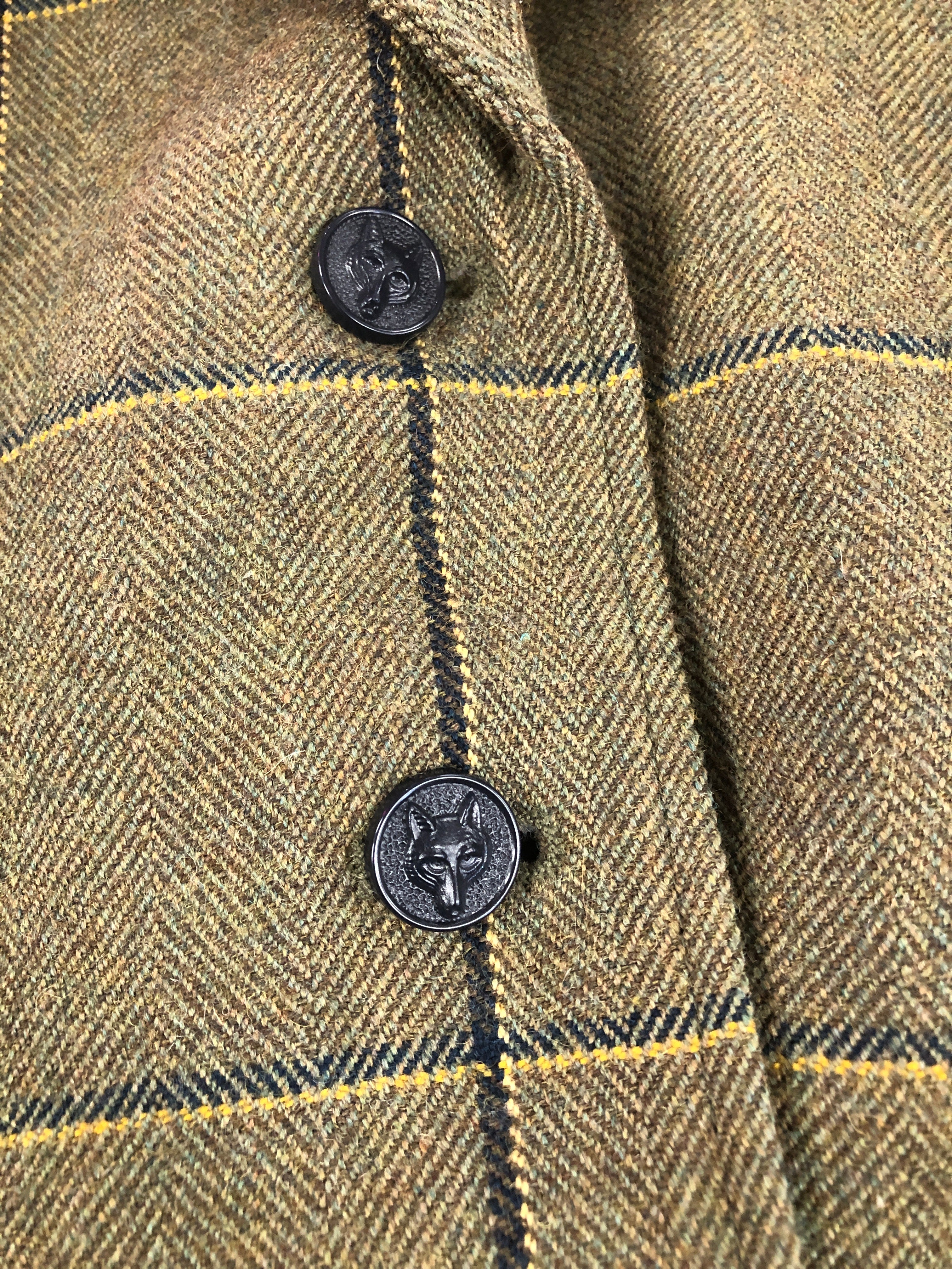 Equetech Ladies Hacking Jacket Olive Plaid