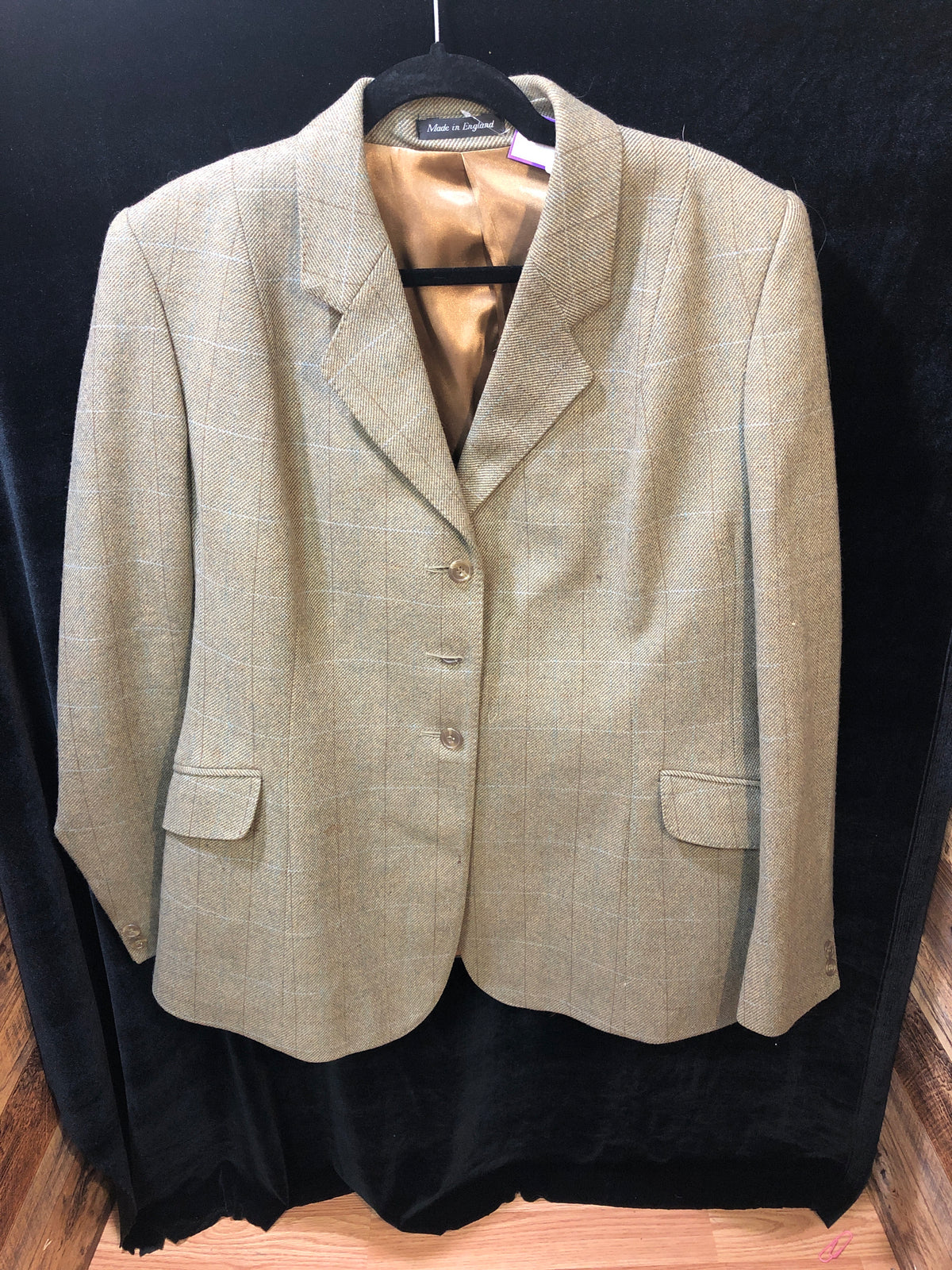Alexander James Olive w/ Brn and Blue Cubbing Coat