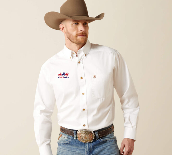 USAWE Ariat Solid Twill Classic Fit Shirt MENS