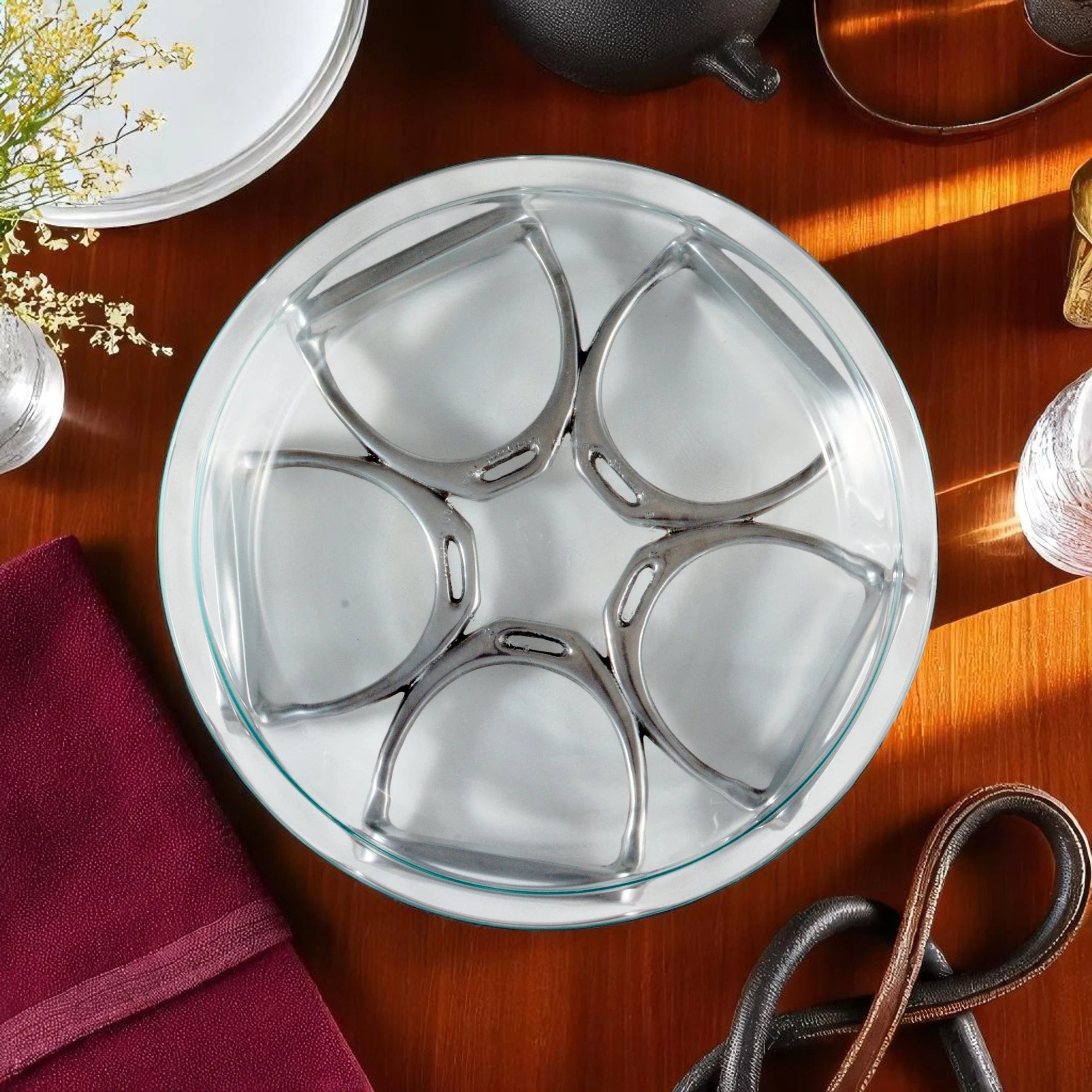 Arthur Court Equestrian Stirrup Pie Trivet