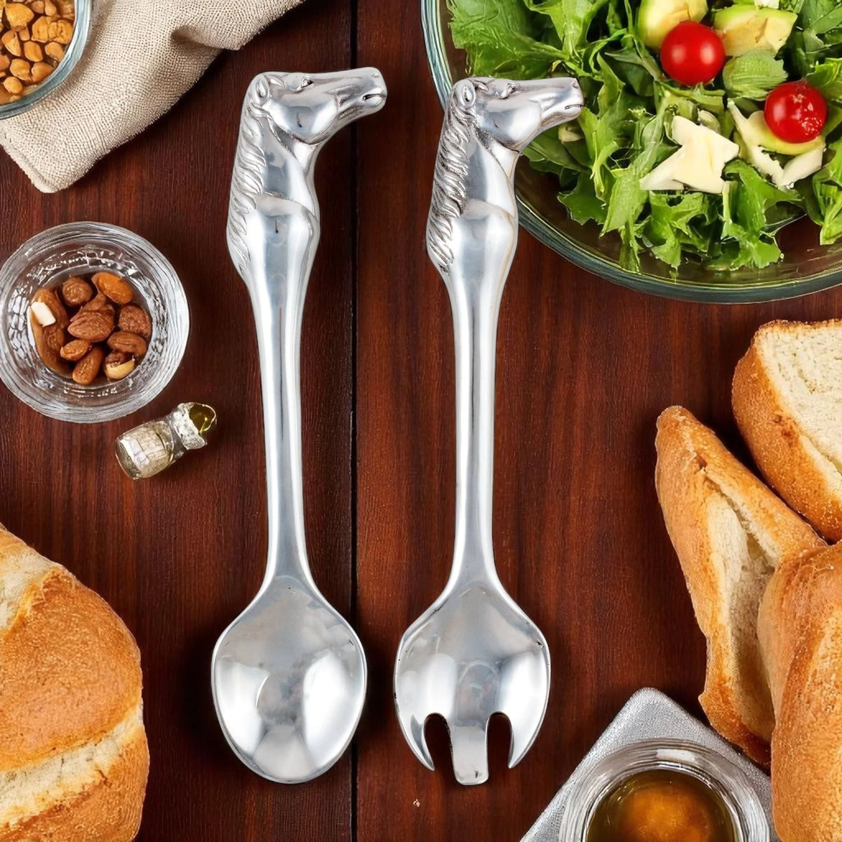 Arthur Court Horse Figural Serving Set- 2/set