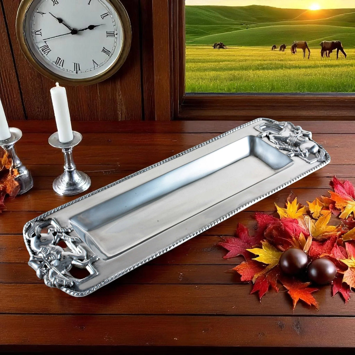 Arthur Court thoroughbred Oblong Trey