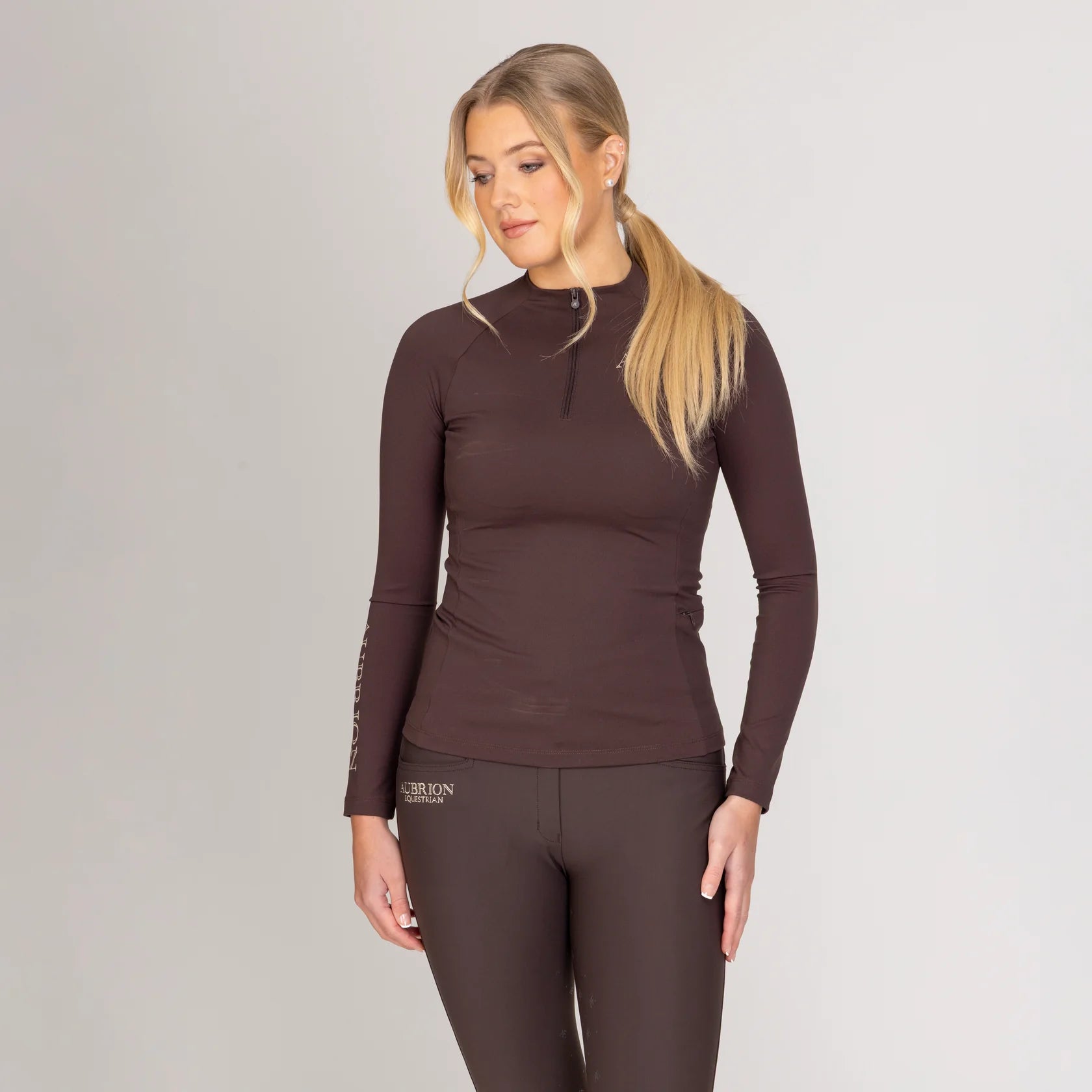 Aubrion Ladies Equestrian Winter Long Sleeve Base Layer