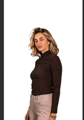 Alesia Shirt - Long Sleeve Dark Chocolate