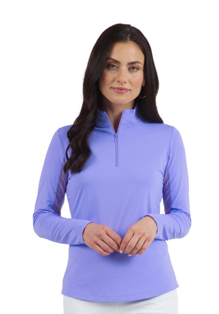 IBKUL Long Sleeve IceFil 1/4 Zip SunShirt -NovaWe