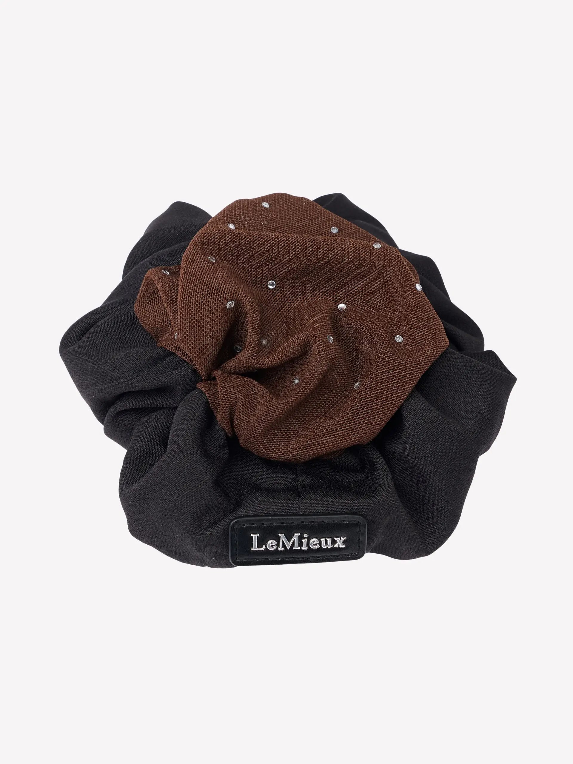 Scrunchie with Crystal Hair Net