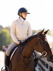 Quilted Quarter Zip - Oatmeal