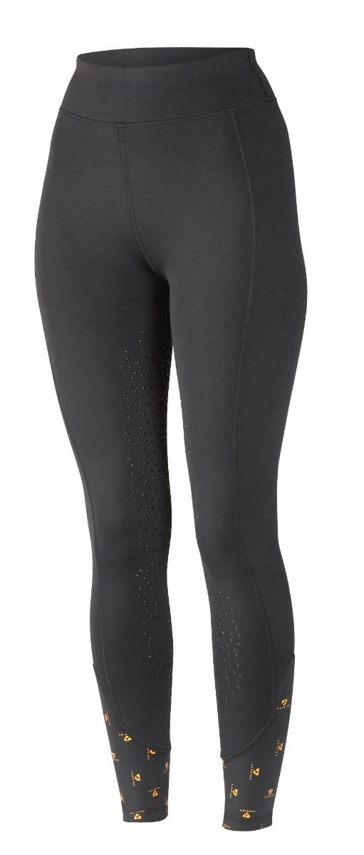 Aubrion Porter Winter Riding Tights- Young Rider - Black