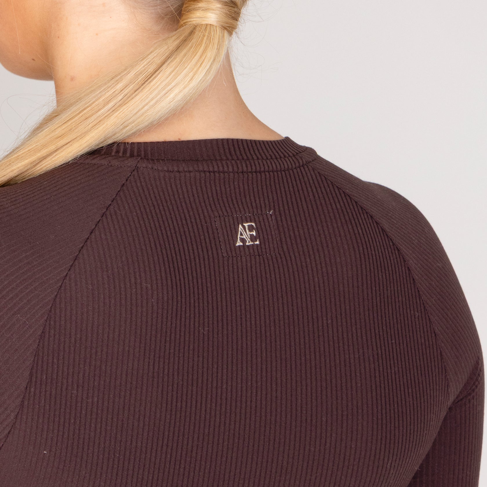 Aubrion Ladies Equestrian Ribbed Long Sleeve Top