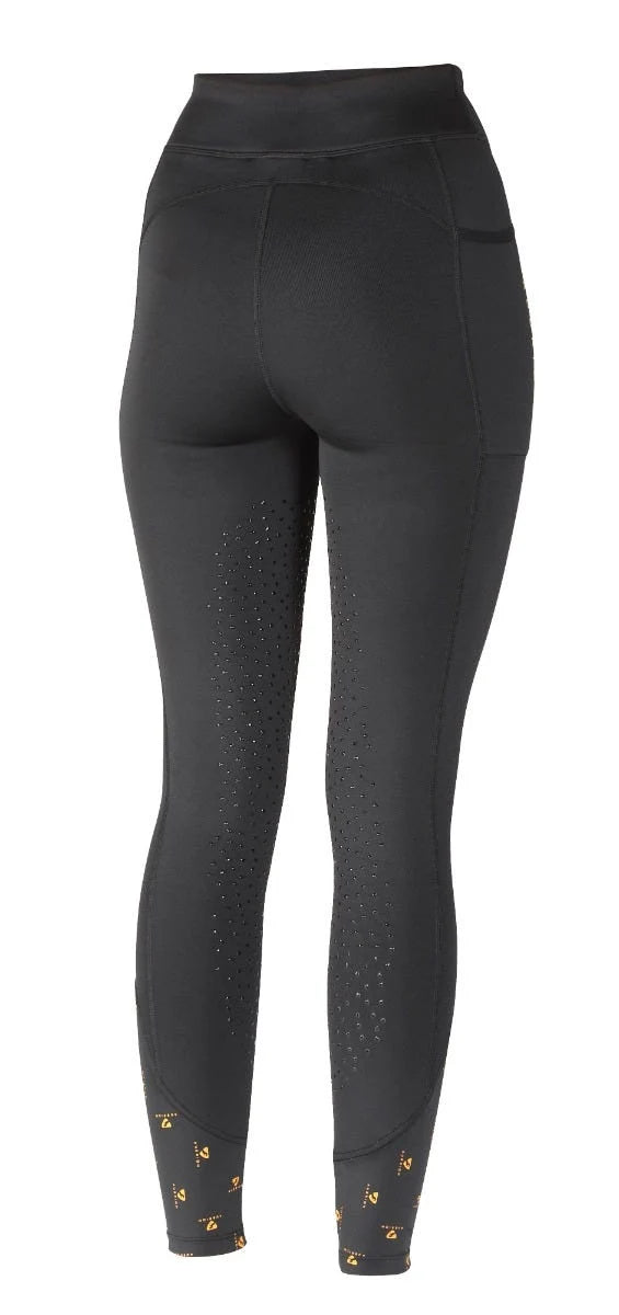 Aubrion Ladies Porter Winter Riding Tights-Black