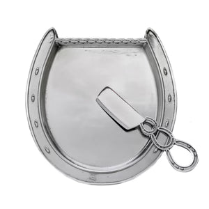 Arthur Court Horseshoe Plate with Server
