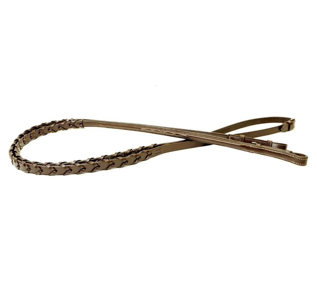 Signature by Antarès Laced Reins 5/8- Brown