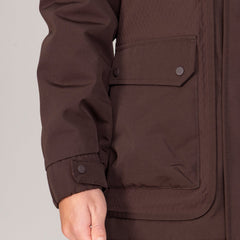 Aubrion Ladies Equestrian Winter Coat - Espresso
