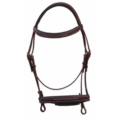 PADDED FANCY STITCH SNAFFLE BRIDLE